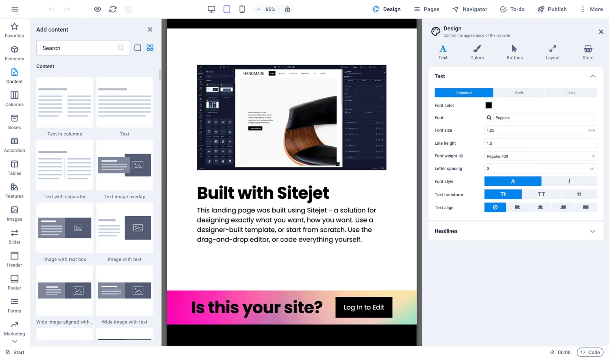 Qué es Sitejet y cómo crear una página web sin programar