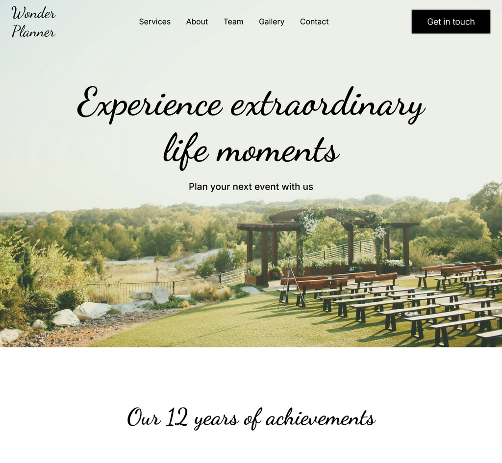 Template: Eventos