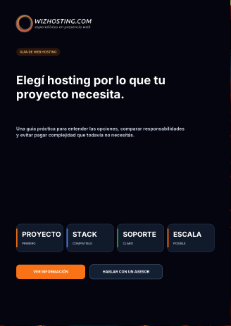 Vista previa de Guía de web hosting